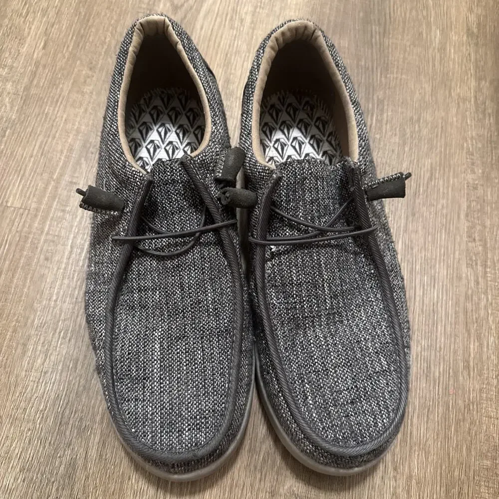 Volcom Workwear Steel Toe Slip On Shoes Gray Men's Size 12 Wide ASTM EH SR